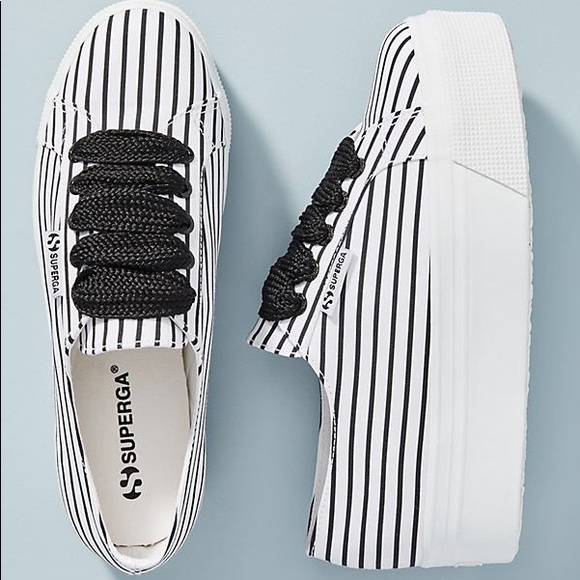 superga 2790 stripe platform sneaker